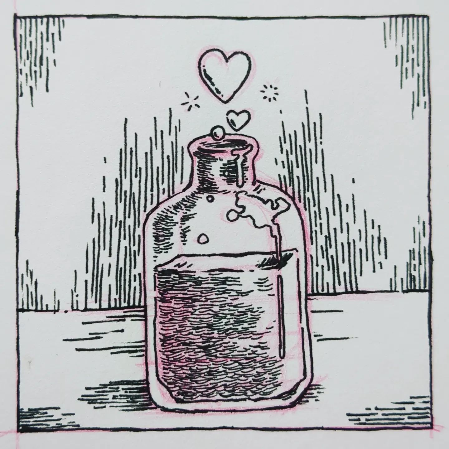 A bottle of love potion