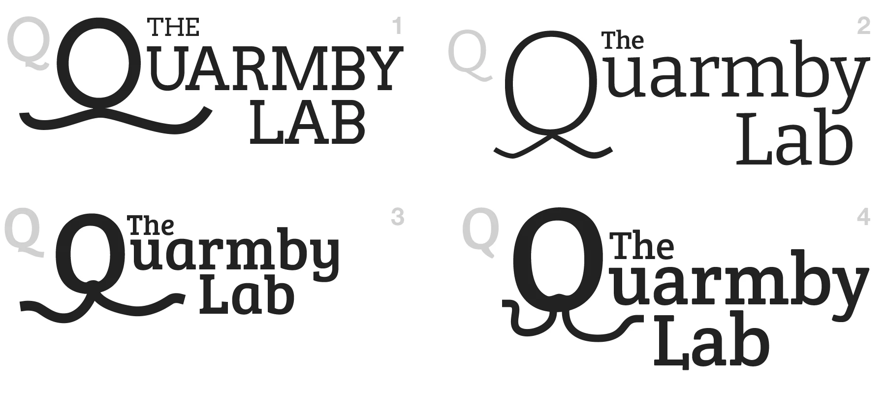 Sketches for the Quarmby Lab logo